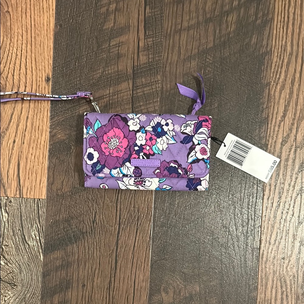 Vera Bradley Purple Floral Clutch